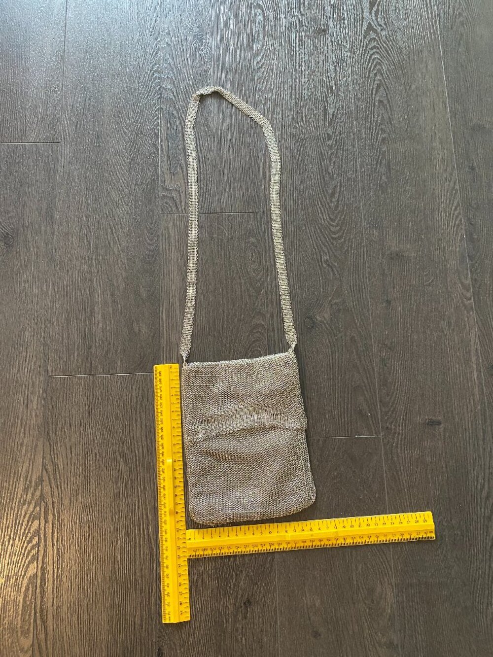 Vintage 60s Designer Purse, Leo Narducci for WHITING & DAVIS Metal Mesh, Strap